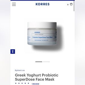 Korres Greek Yoghurt Probiotic SuperDose Face Mask